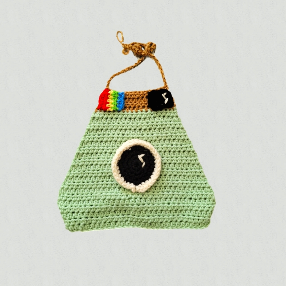 Toddler Girls' Handmade Instagram Logo Crochet Halter Top 2-4Y